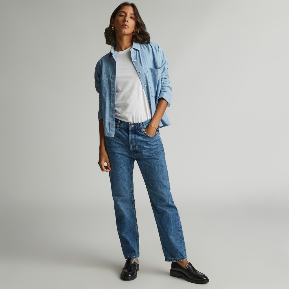 Everlane The Rigid Slouch Jean Blue Base - Size 30
